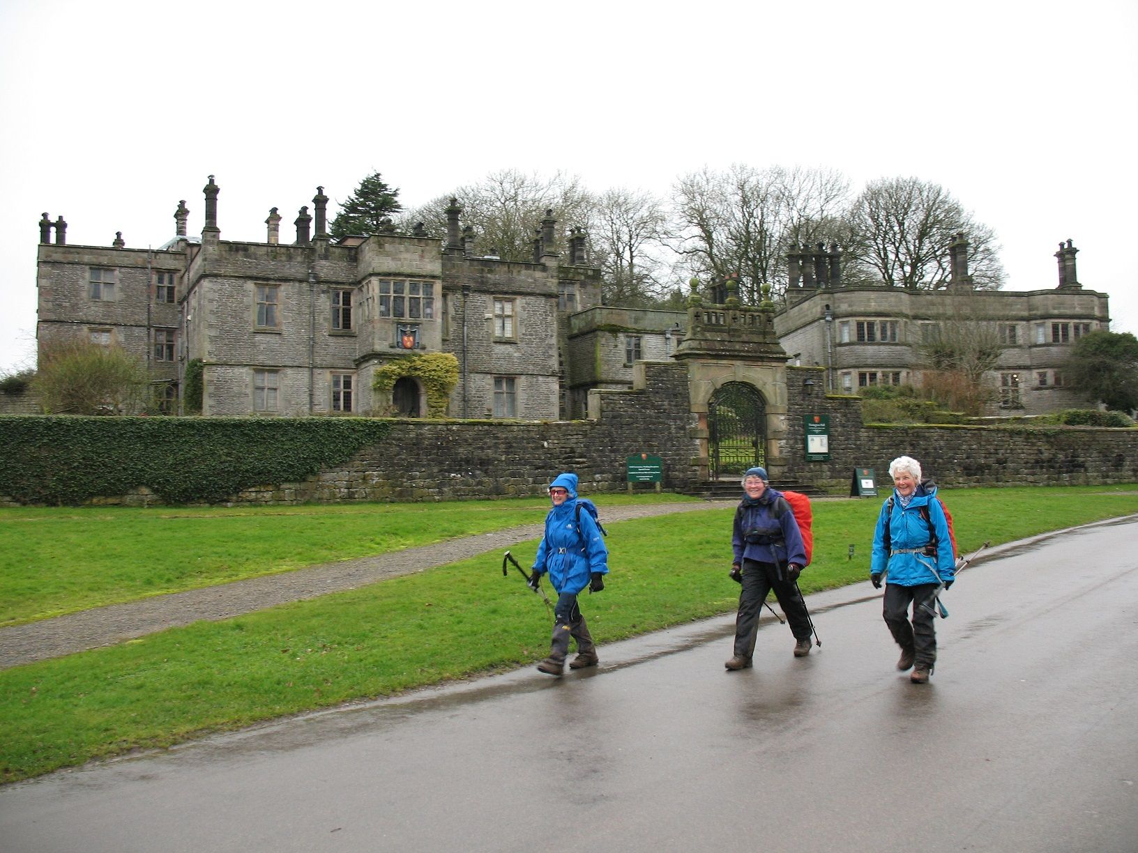 Tissington Hall and Ramblers